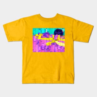 Farmhouse in Provence by Van Gogh (Remix by SABRE) Kids T-Shirt